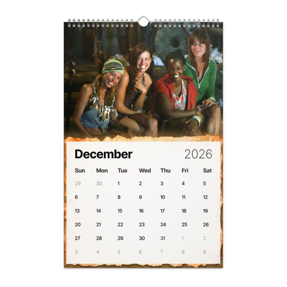 Survivor 2026 Wall Calendar - Paramount Shop