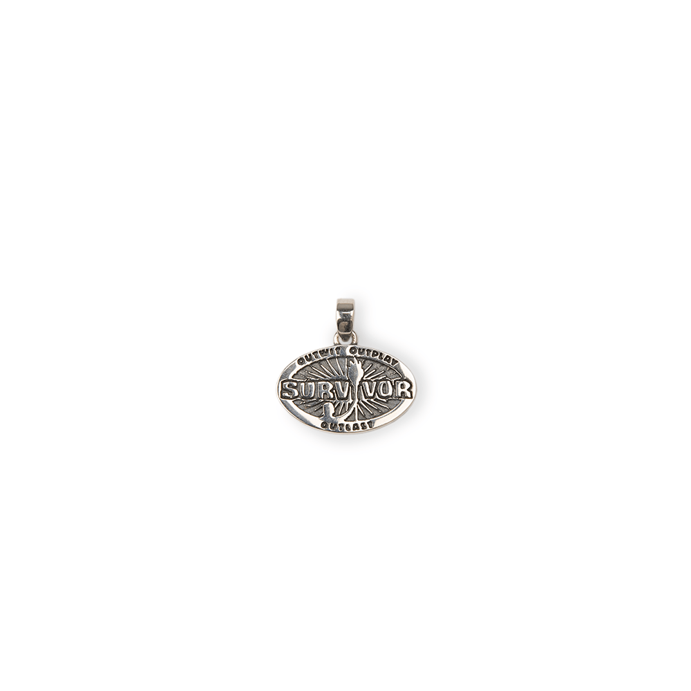 Survivor 50th Season Silver Pendant Necklace - Paramount Shop