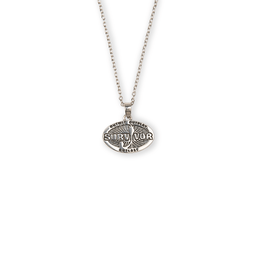 Survivor 50th Season Silver Pendant Necklace - Paramount Shop