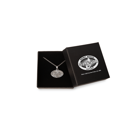 Survivor 50th Season Silver Pendant Necklace - Paramount Shop
