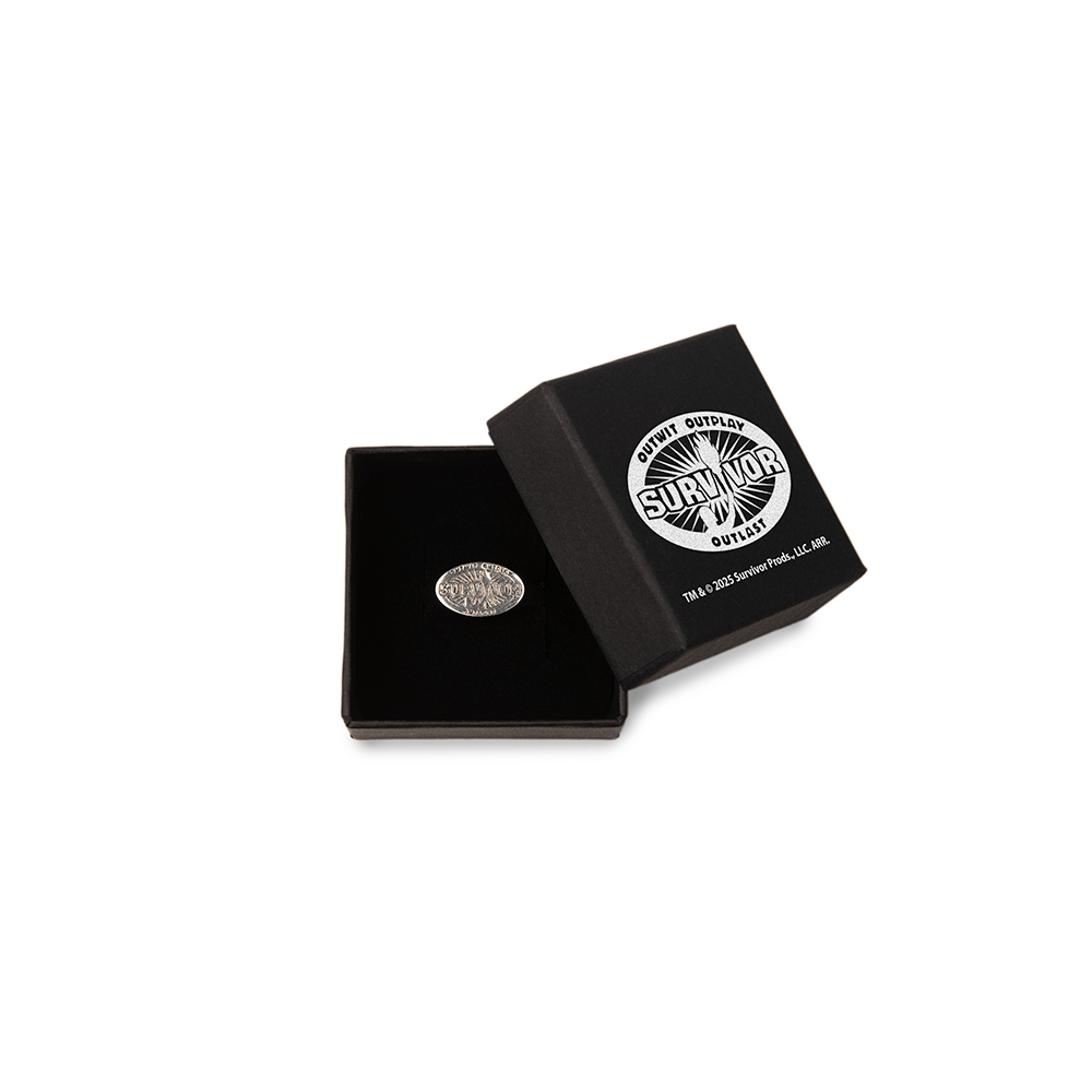 Survivor 50th Season Silver Signet Ring - Paramount Shop