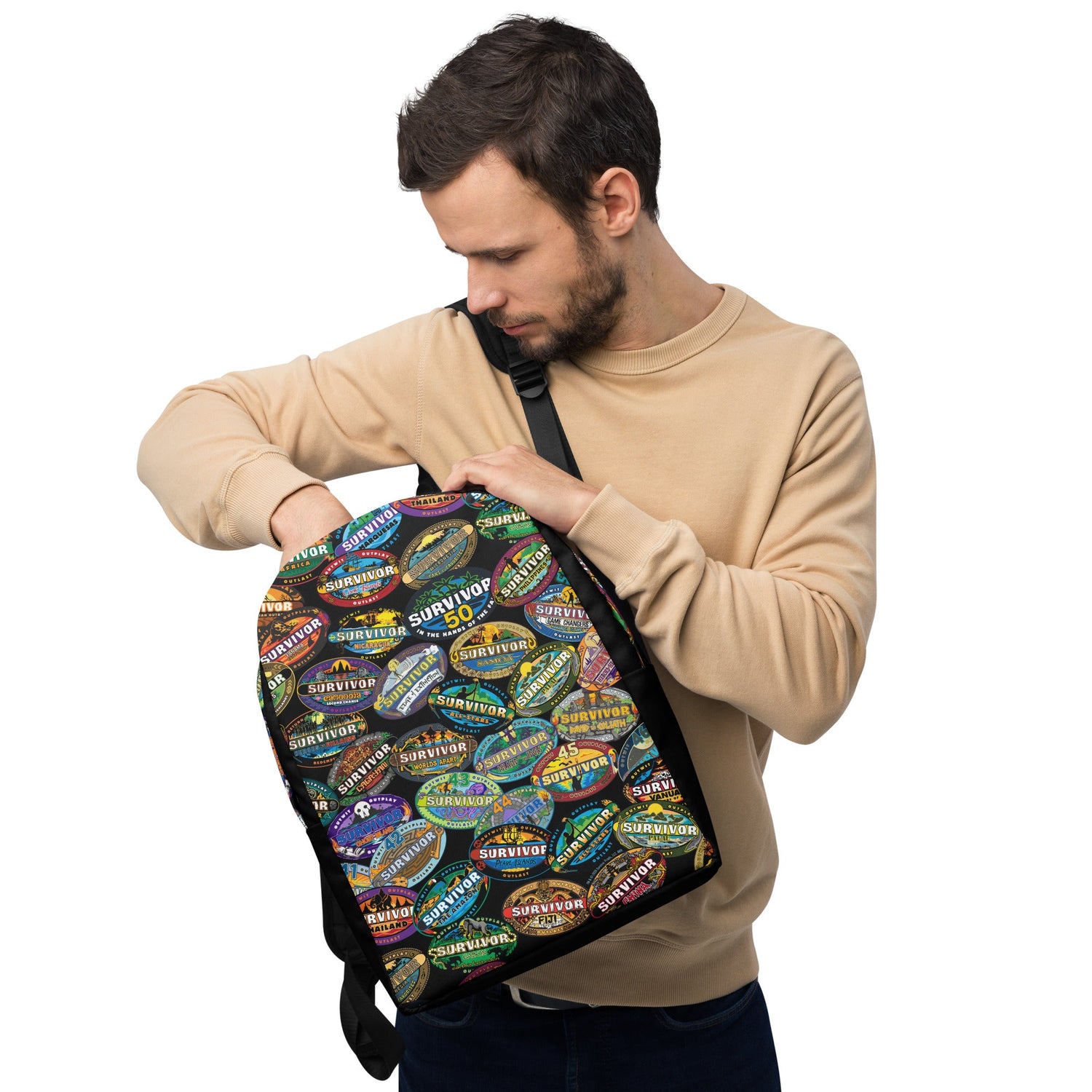 Survivor Backpack 50 Seasons Logos - Paramount Shop