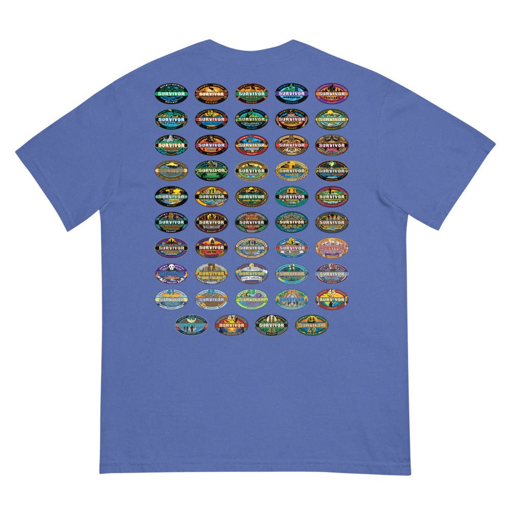 Survivor Comfort Colors T-Shirt 50 Seasons Logo - Paramount Shop