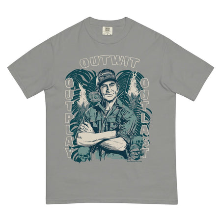 Survivor Comfort Colors T-Shirt Jeff Tribal Outwit. Outplay. Outlast. - Paramount Shop