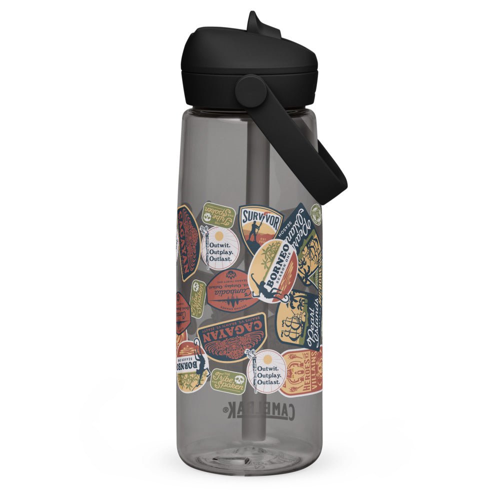 Survivor Fan Favorites Badge Flip Straw Water Bottle | CamelBak Thrive® - Paramount Shop