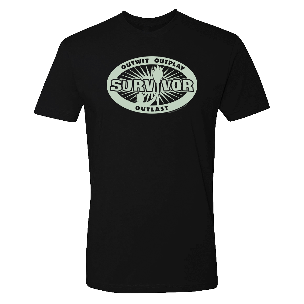 Survivor Brillo En La Oscuridad Unisex Adultos Camiseta Paramount Shop Survivor brillo en la oscuridad unisex adultos camiseta paramount shop