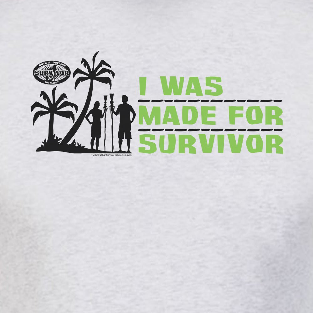 Survivor I Was Made For Survivor Men's Tri - Blend T - Shirt - Paramount Shop