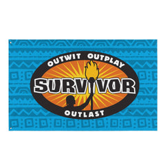 Survivor Logo Flagge - Eine Größe