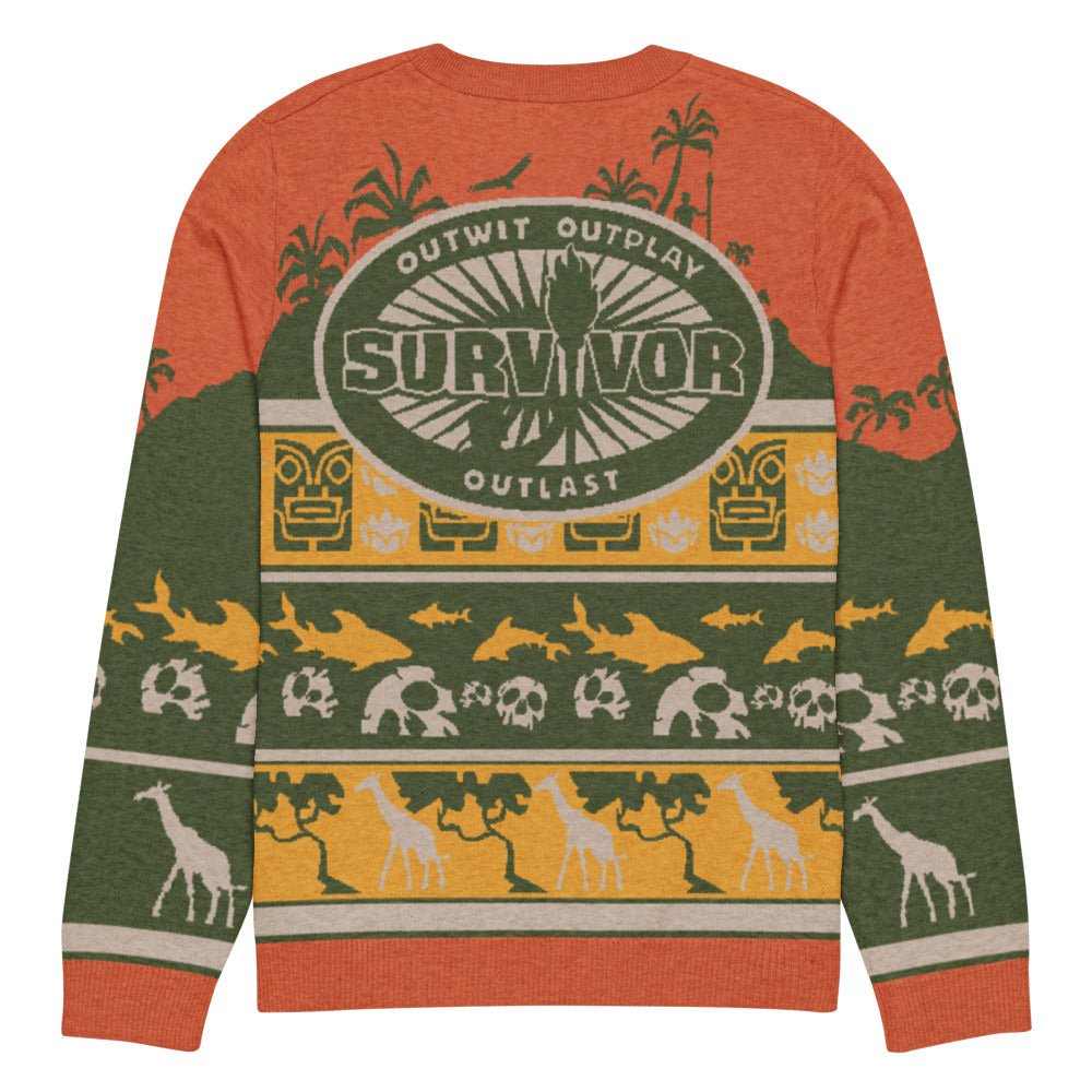 Survivor Outwit Outplay Outlast Holiday Unisex Knit Sweater