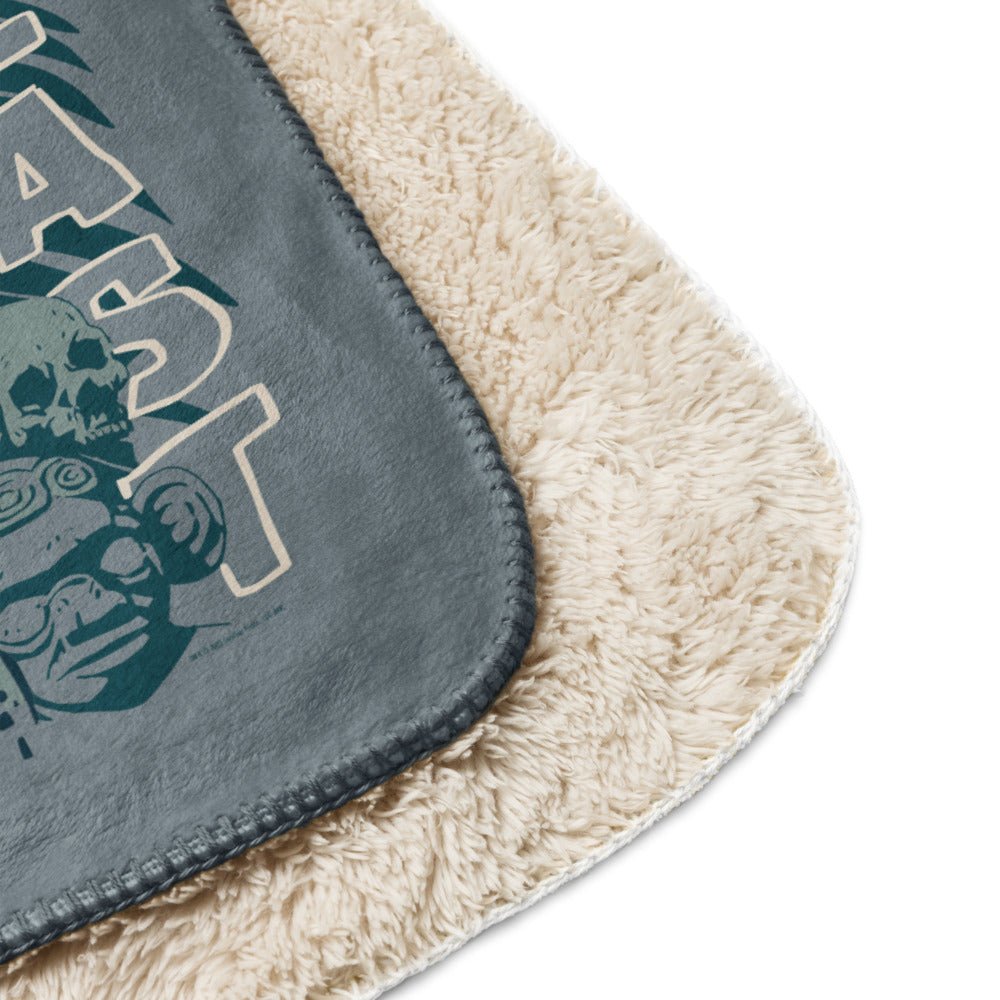 Survivor Premium Sherpa Blanket Jeff Tribal Outwit. Outplay. Outlast. - Paramount Shop