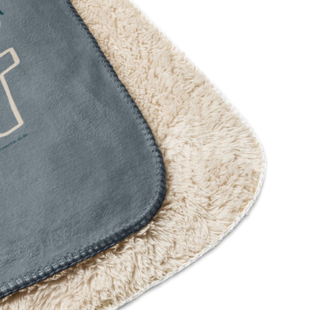 Survivor Premium Sherpa Blanket Jeff Tribal Outwit. Outplay. Outlast. - Paramount Shop