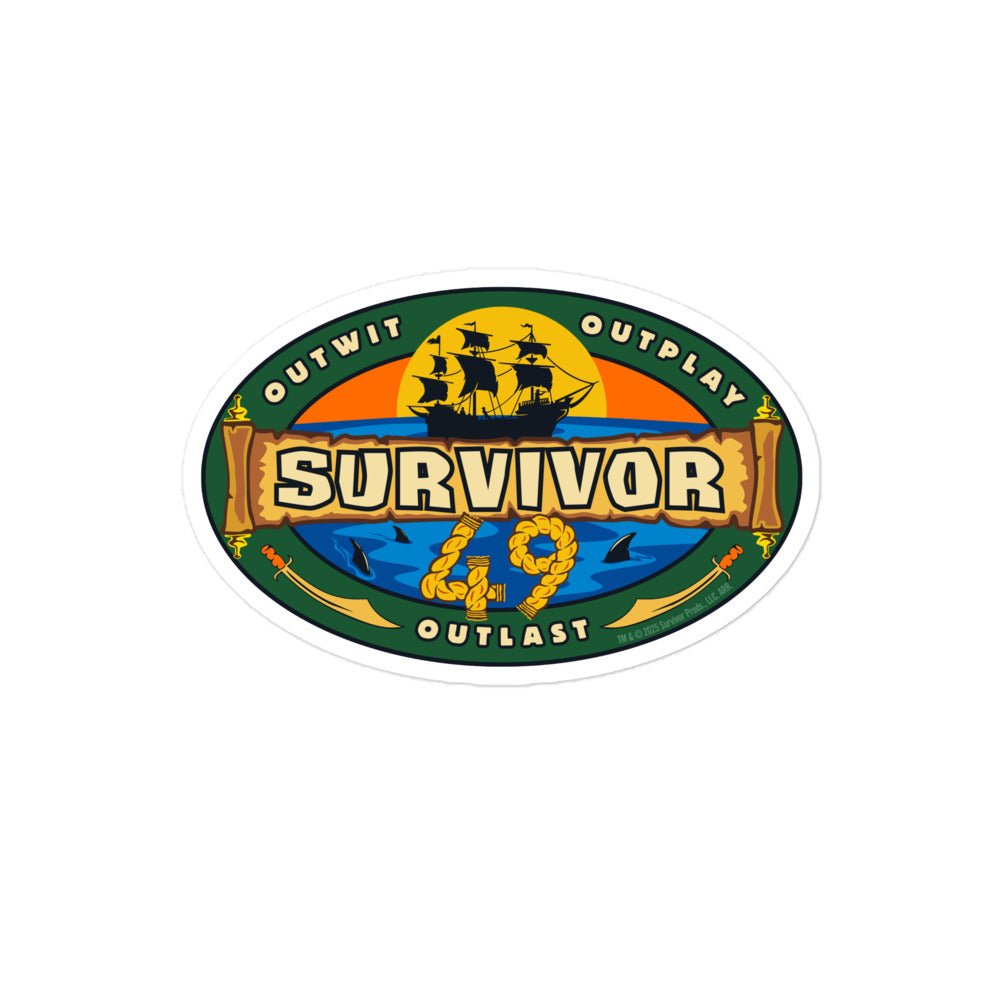 Survivor Season 49 Logo Sticker - Paramount Shop