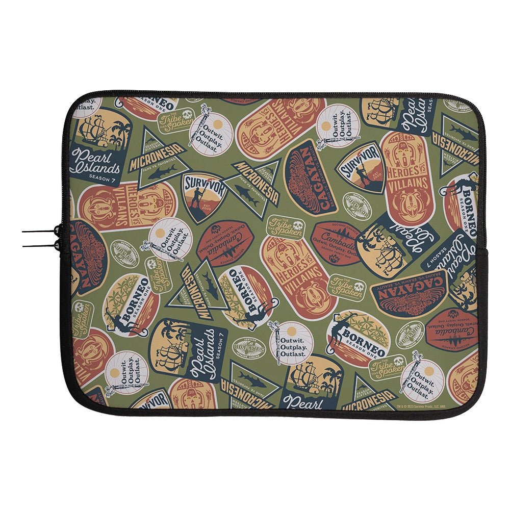 Survivor Seasons Pattern Neoprene Laptop Sleeve - Paramount Shop