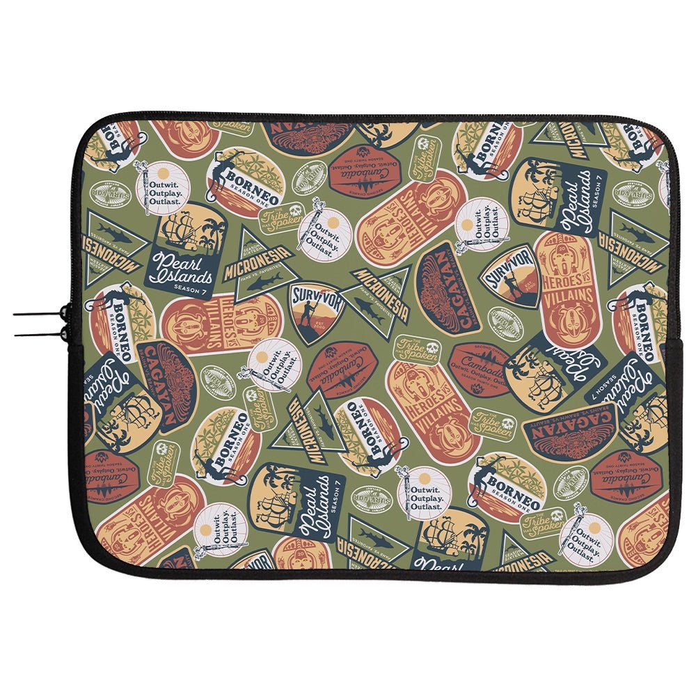 Survivor Seasons Pattern Neoprene Laptop Sleeve - Paramount Shop