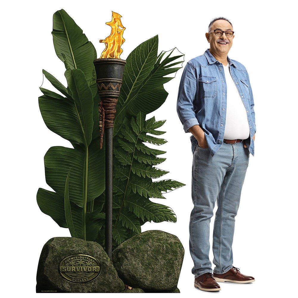Survivor Single Tiki Torch Cardboard Cutout Standee - Paramount Shop