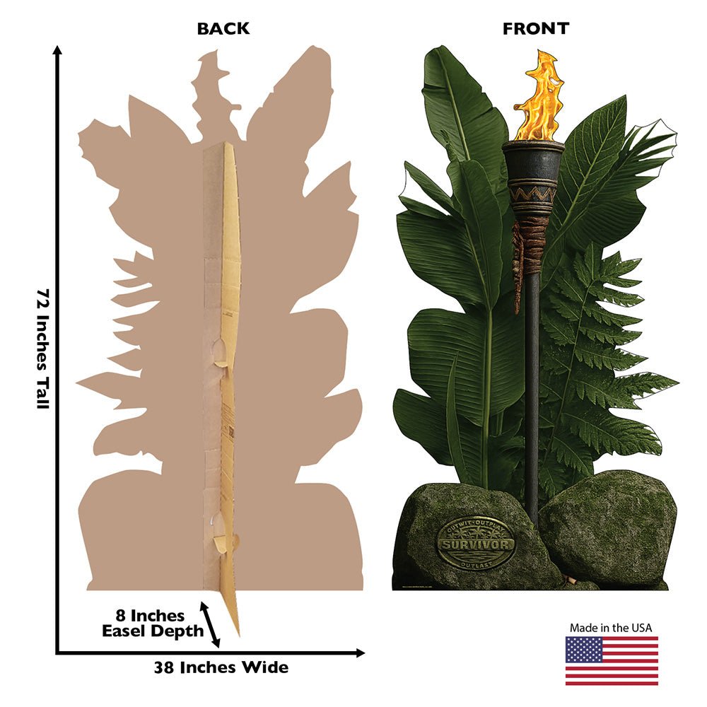 Survivor Single Tiki Torch Cardboard Cutout Standee - Paramount Shop