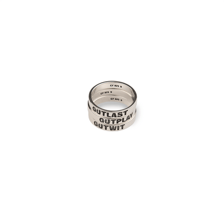 Survivor Stackable Outwit, Outplay, and Outlast Ring Trio - Paramount Shop