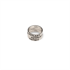 Survivor Trío de anillos apilables Outwit, Outplay y Outlast - Silver / 5