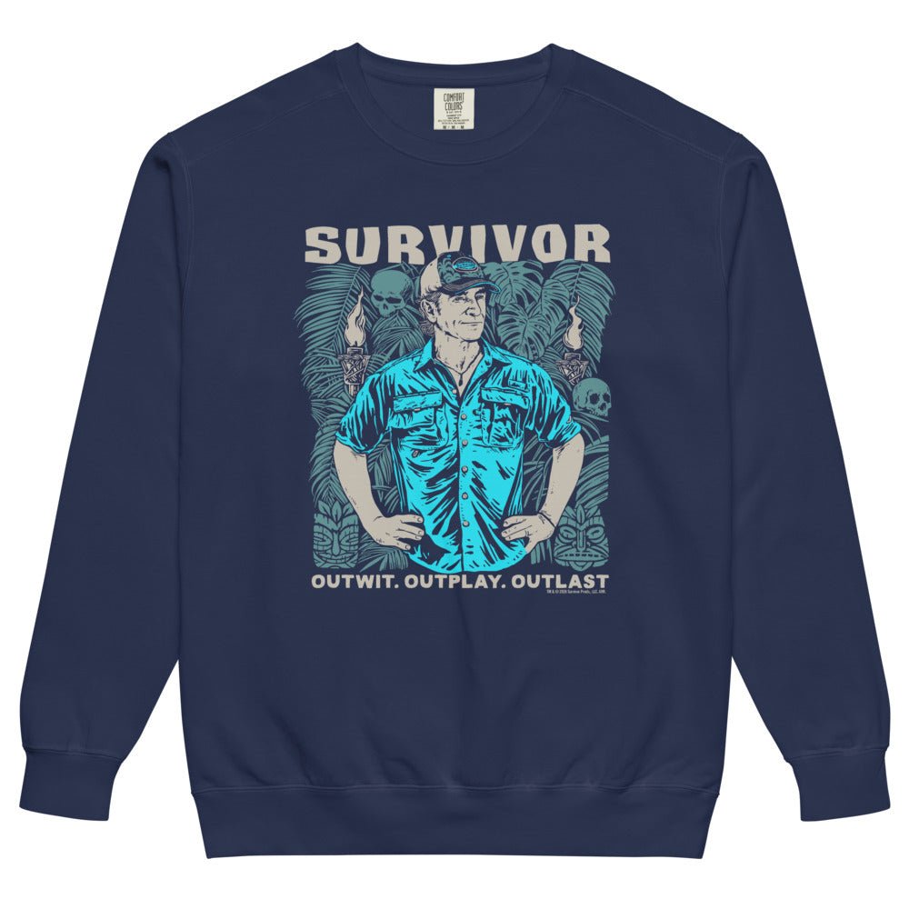 Survivor Sweatshirt Jeff Outwit. Outplay. Outlast.