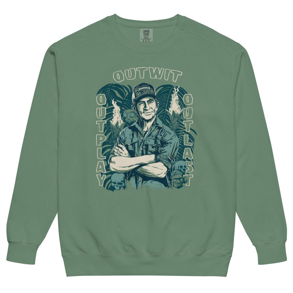 Survivor Sweatshirt Jeff Tribal Outwit. Outplay. Outlast. - Paramount Shop