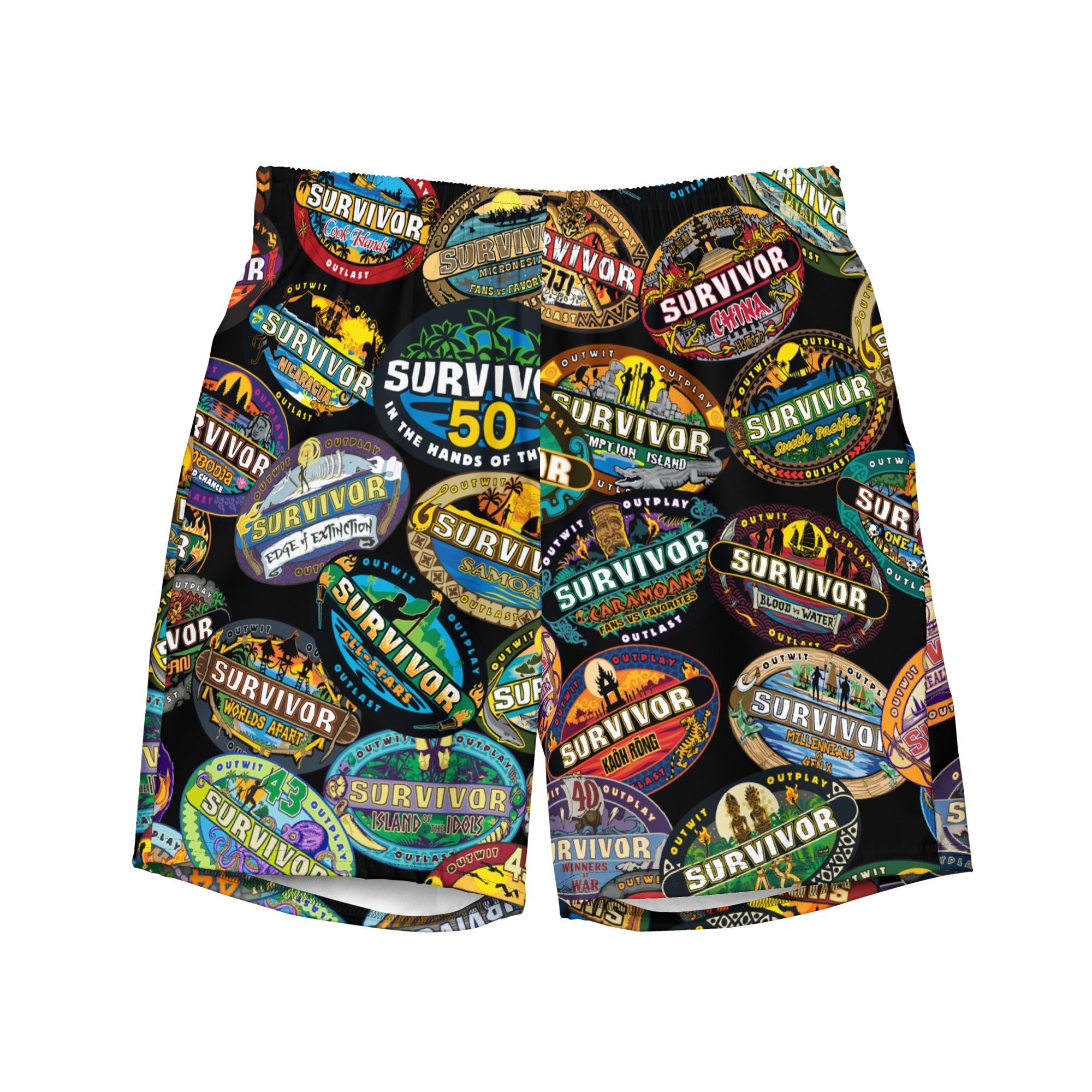 Survivor Swim Trunks Logo Toss