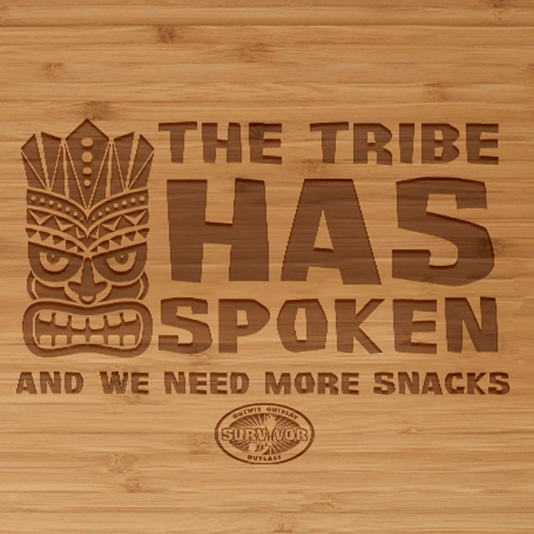 Survivor The Tribe Has Spoken Laser Engraved Cutting Board – Paramount Shop