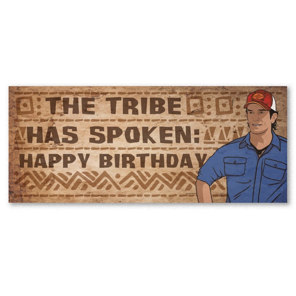 Survivor The Tribe Has Spoken Vinyl Banner, image size:1000x1000