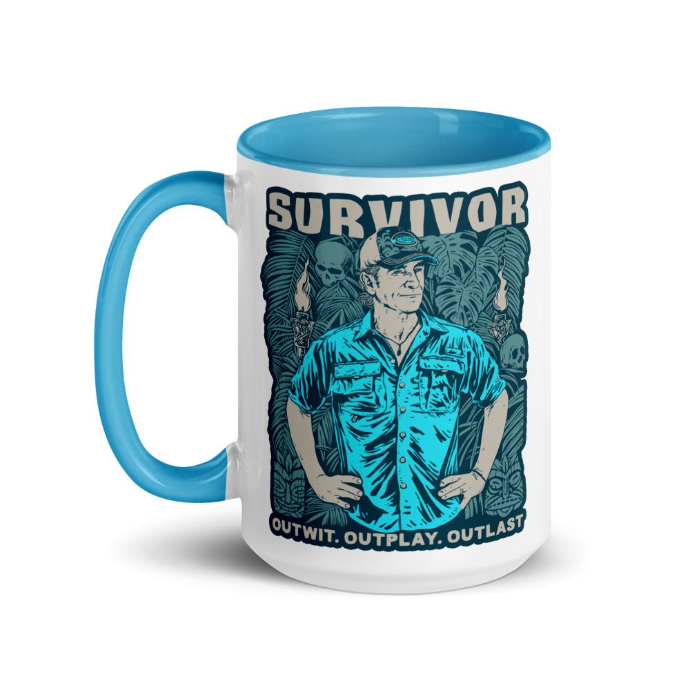 Survivor Two - Tone Mug Jeff Outwit. Outplay. Outlast. - Paramount Shop