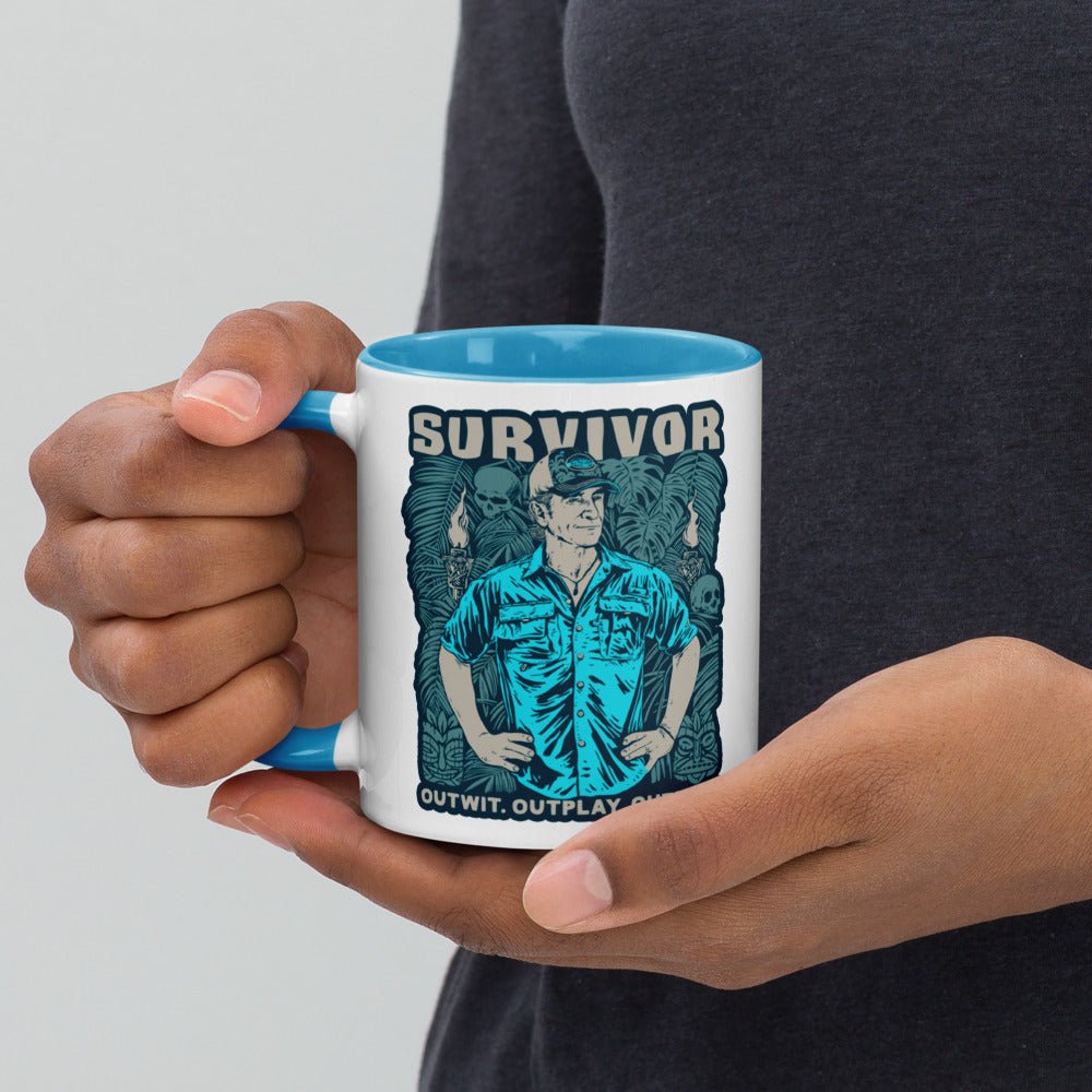 Survivor Two - Tone Mug Jeff Outwit. Outplay. Outlast. - Paramount Shop