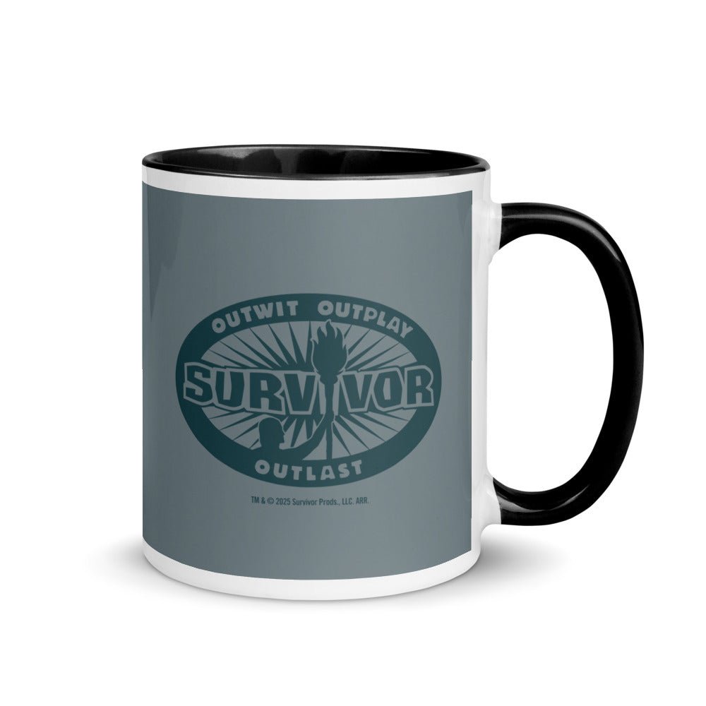 Survivor Two - Tone Mug Jeff Tribal Outwit. Outplay. Outlast. - Paramount Shop
