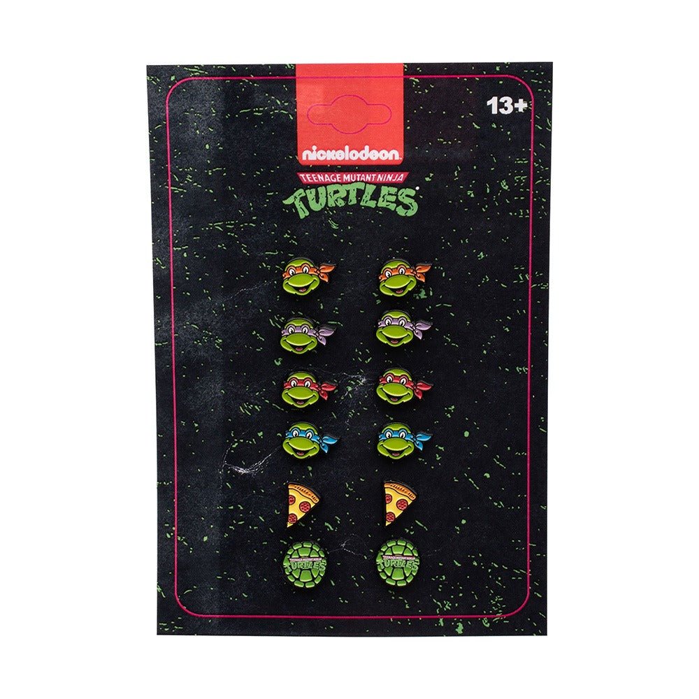 Teenage Mutant Ninja Turtles 6-Pair Enamel Stud Earring Set - Paramount Shop