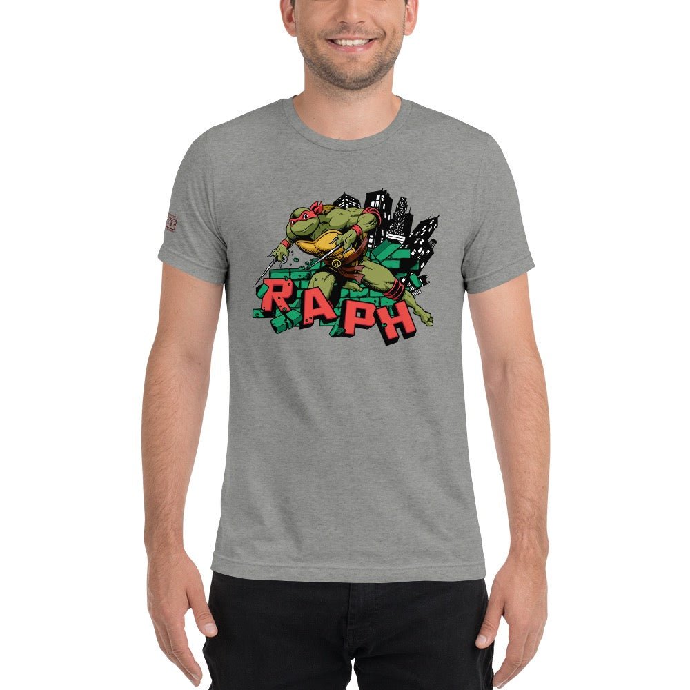 Teenage Mutant Ninja Turtles Raph Unisex Tri - Blend T - Shirt - Paramount Shop