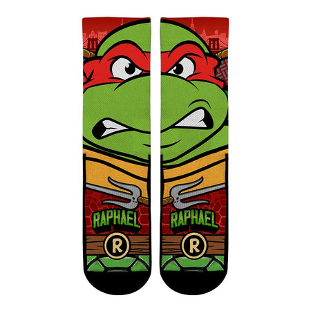 Teenage Mutant Ninja Turtles Raphael Split Face Socks - Paramount Shop