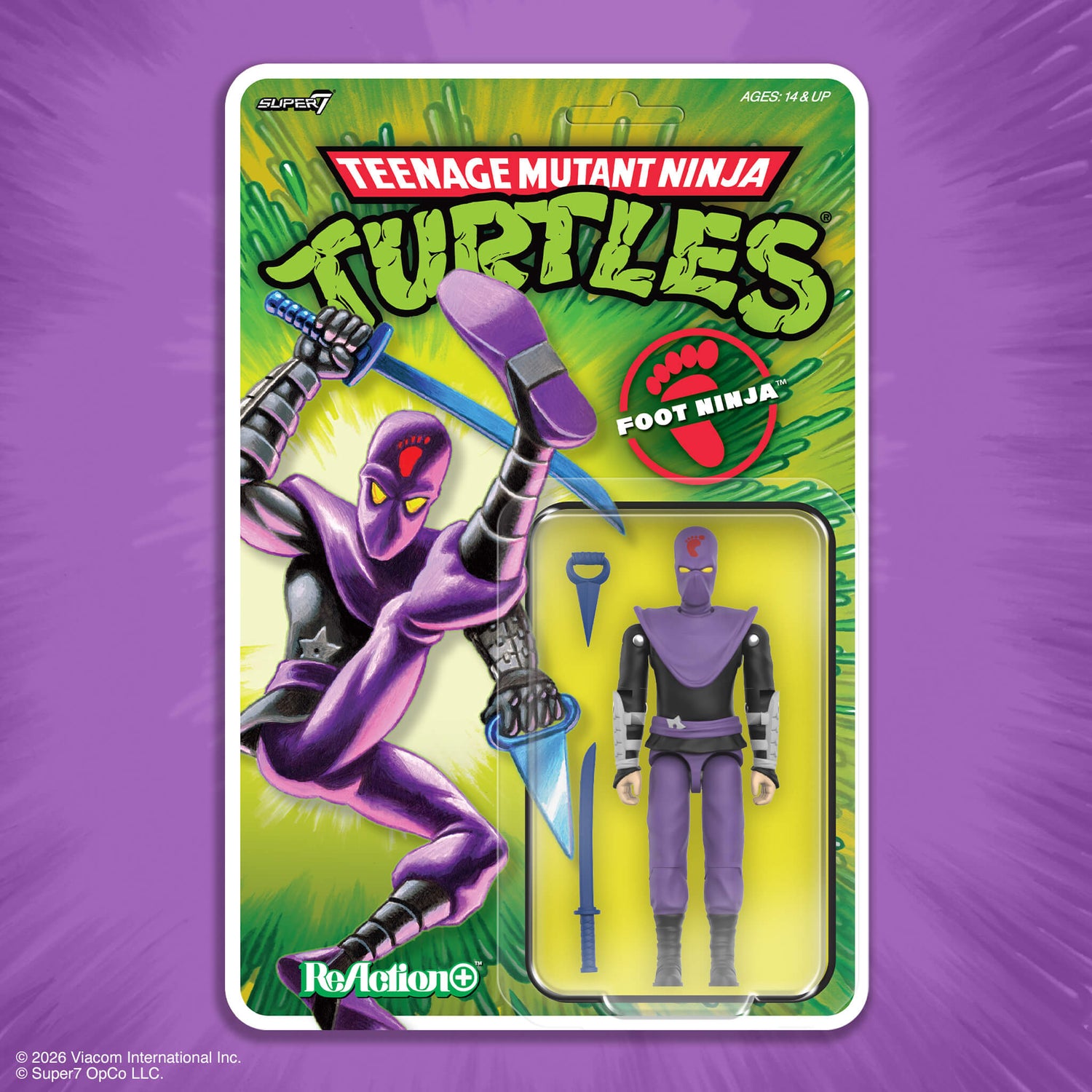 Teenage Mutant Ninja Turtles ReAction+ Wave 01 - Foot Ninja - Paramount Shop