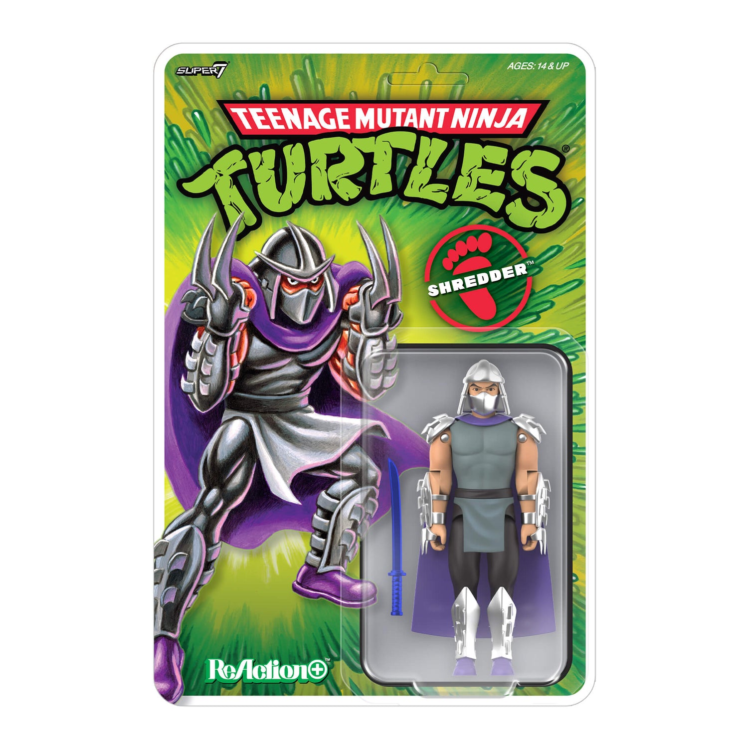 Teenage Mutant Ninja Turtles ReAction+ Wave 01 - Shredder - Paramount Shop
