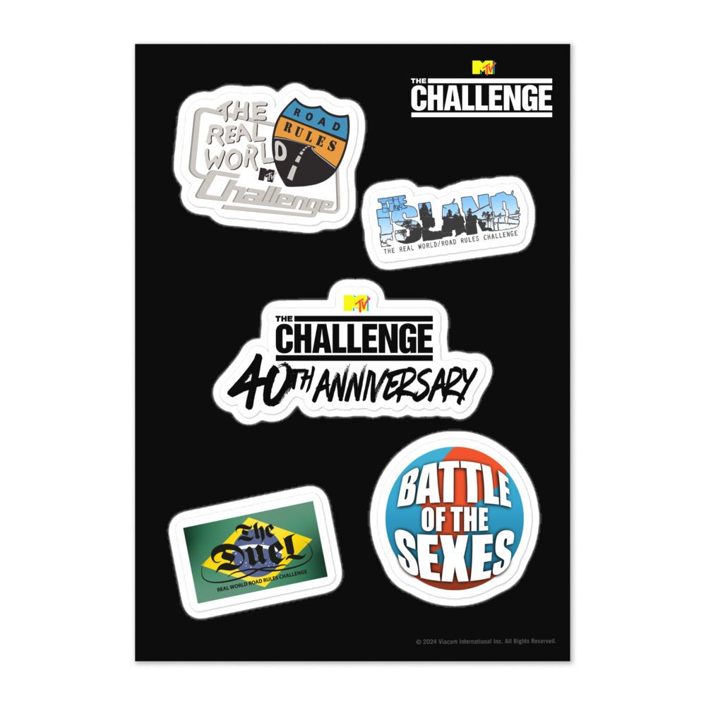 The Challenge 40th Anniversary Sticker Sheet – Paramount Shop
