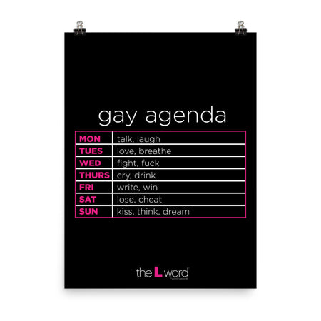 The L Word Gay Agenda Premium Satin Poster - Paramount Shop