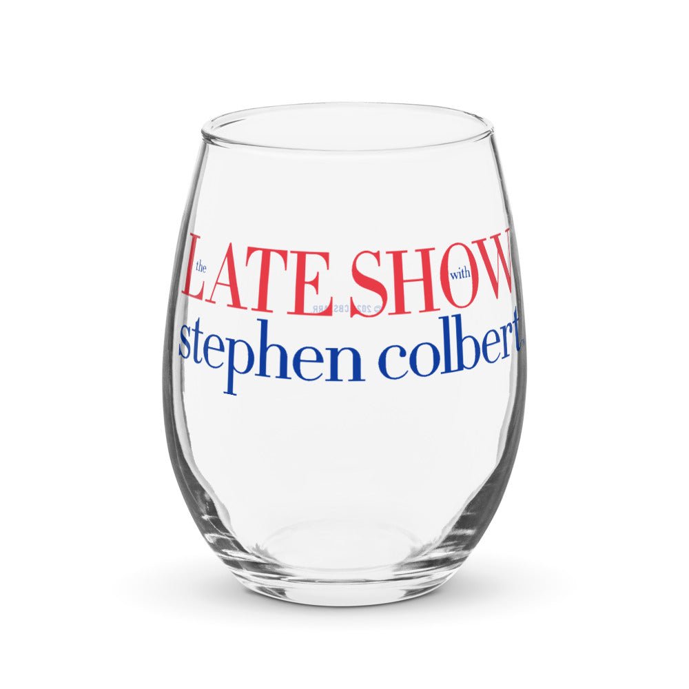 The Late Show With Stephen Colbert Logo Weinglas Paramount Shop the-late-show-with-stephen-colbert-logo-weinglas-paramount-shop