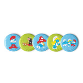 The Smurfs Characters Five Pin Set - Paramount Shop