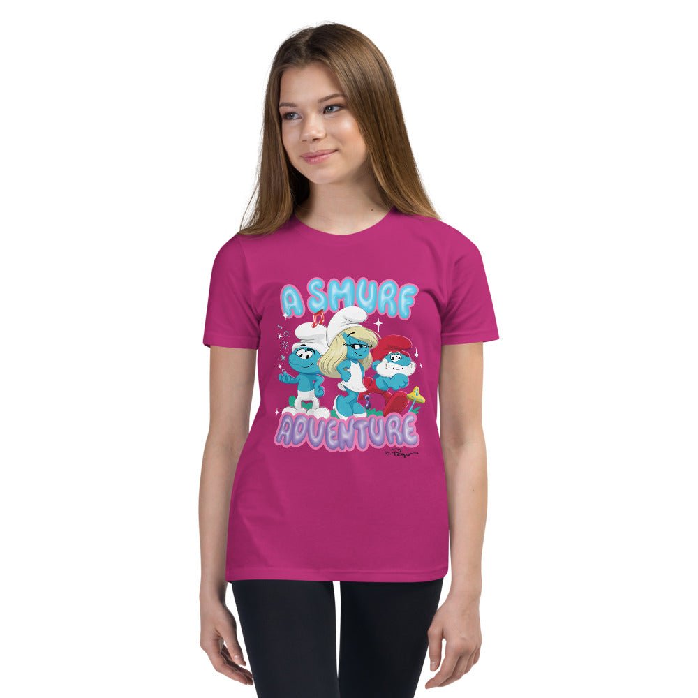 The Smurfs Movie Adventure Kids Premium T-Shirt - Paramount Shop