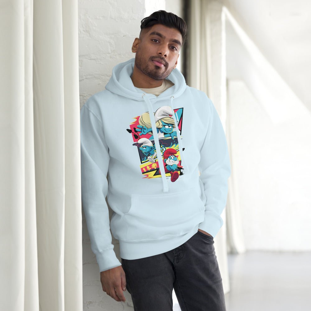 The Smurfs Movie Comic Unisex Premium Hoodie - Paramount Shop