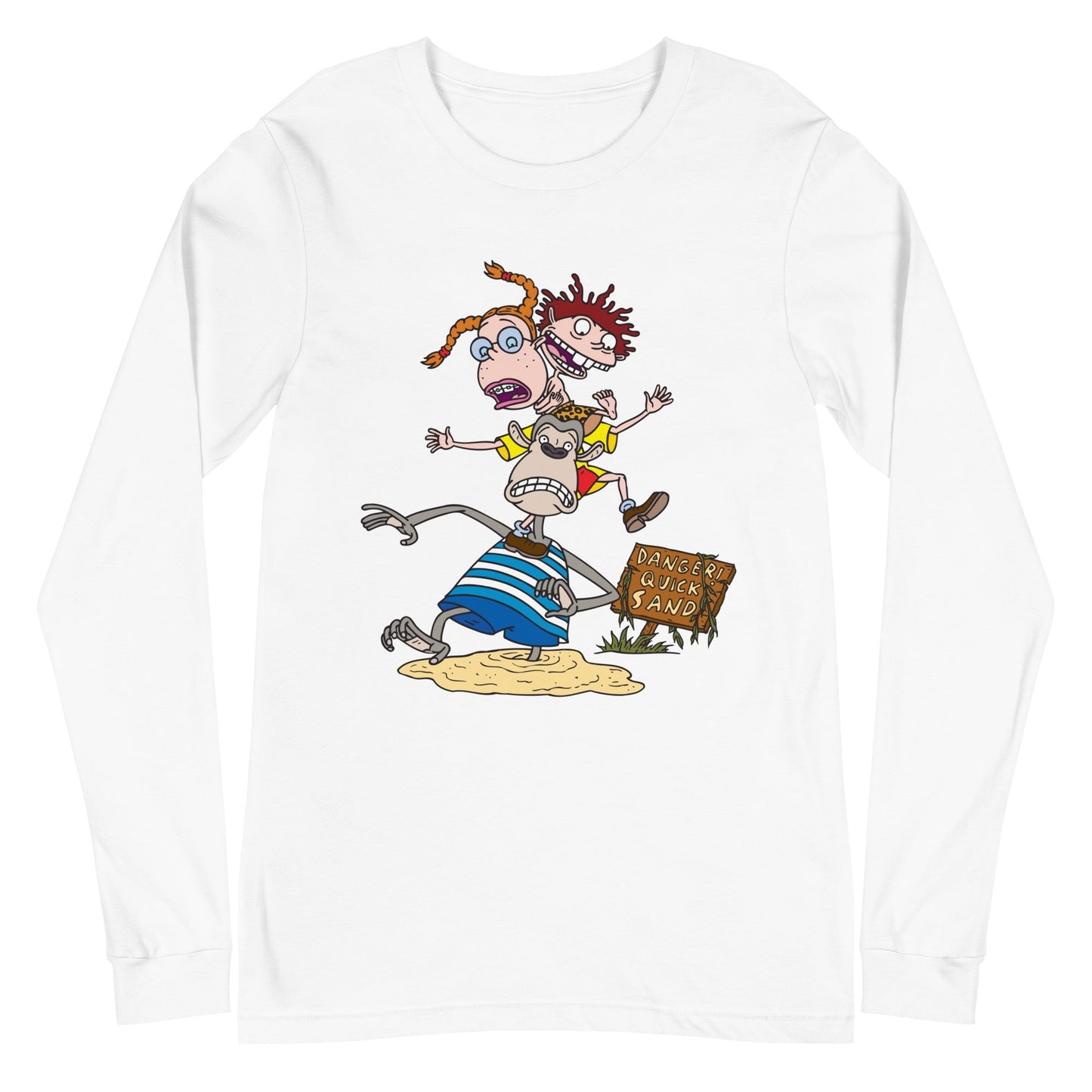 The Wild Thornberrys Danger Quicksand Adult Long Sleeve T - Shirt - Paramount Shop