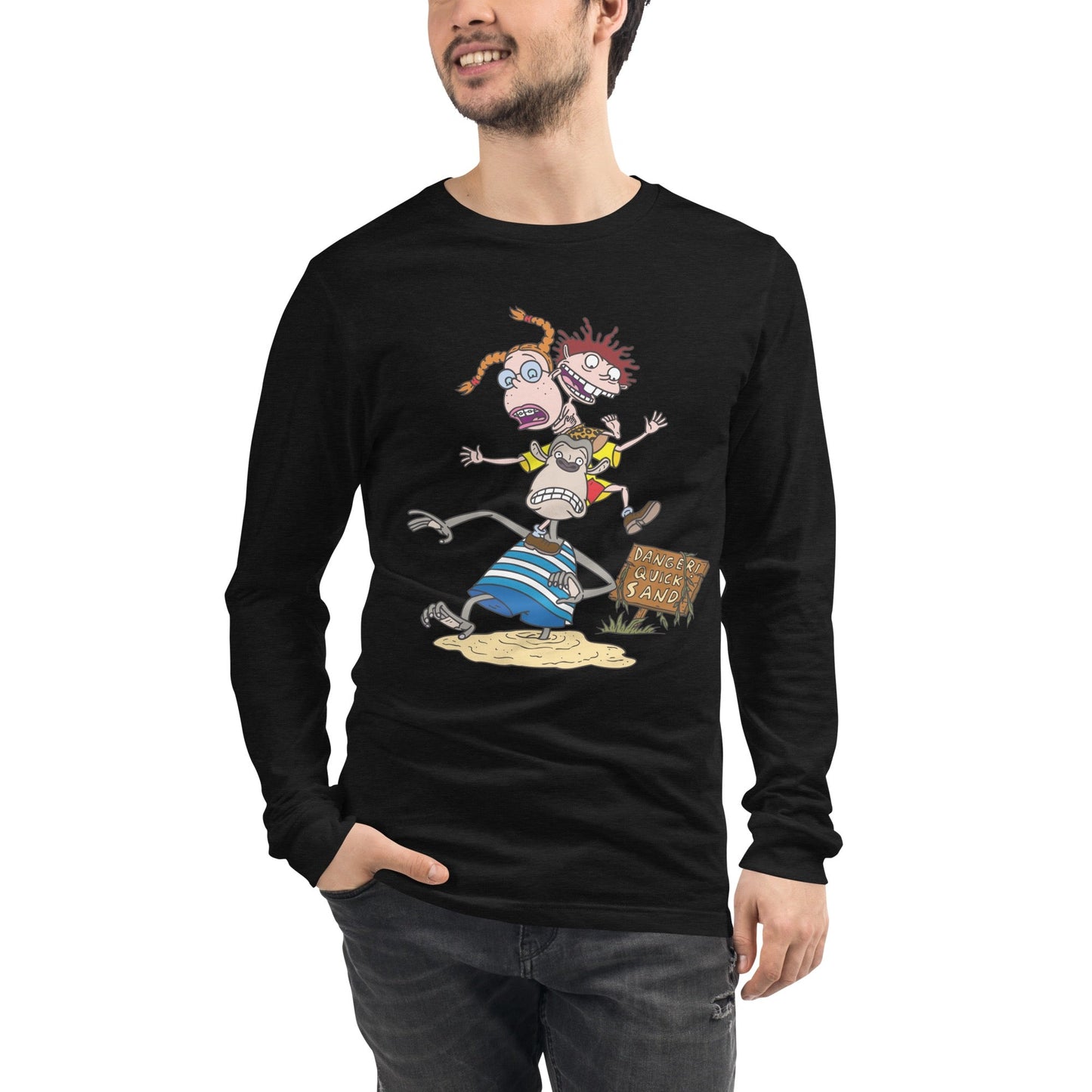 The Wild Thornberrys Danger Quicksand Adult Long Sleeve T - Shirt - Paramount Shop