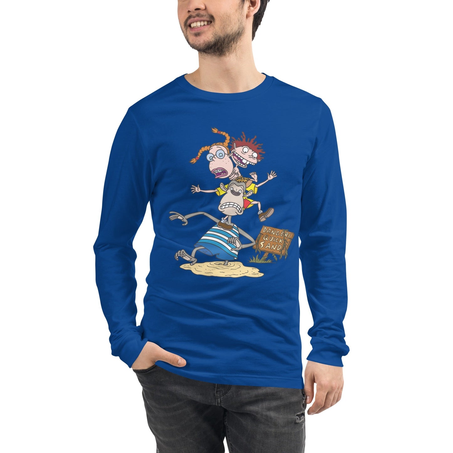 The Wild Thornberrys Danger Quicksand Adult Long Sleeve T - Shirt - Paramount Shop