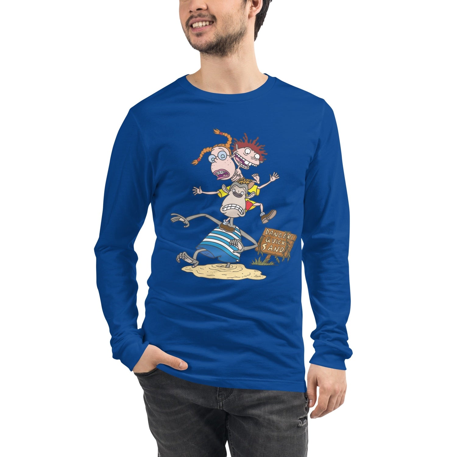The Wild Thornberrys Danger Quicksand Adult Long Sleeve T - Shirt - Paramount Shop