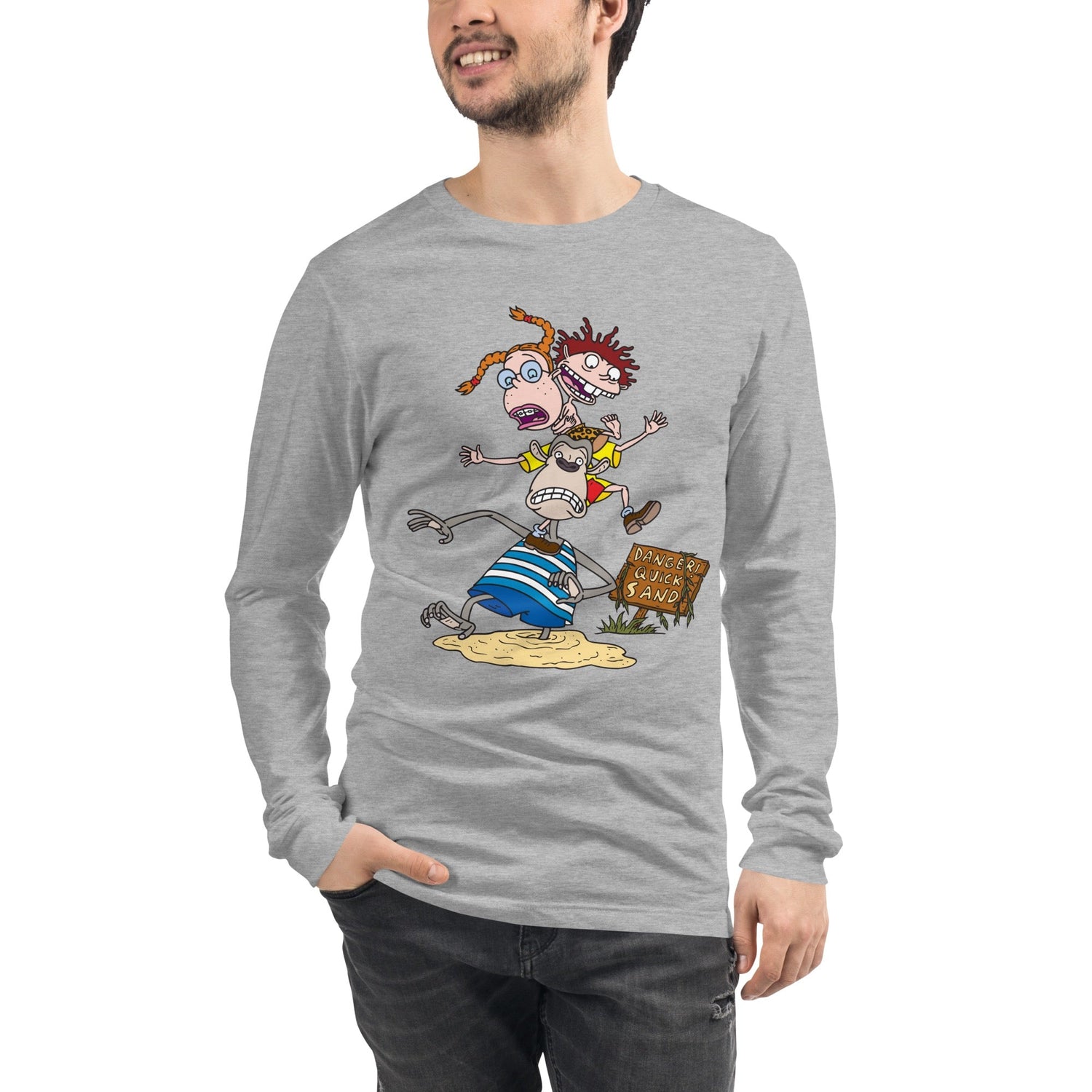 The Wild Thornberrys Danger Quicksand Adult Long Sleeve T - Shirt - Paramount Shop