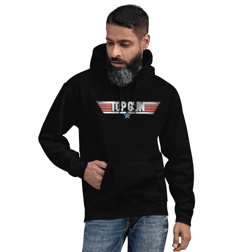 Top Gun Klassisches Logo Pullover Hoodie - Offiziell Lizenzierte Ware