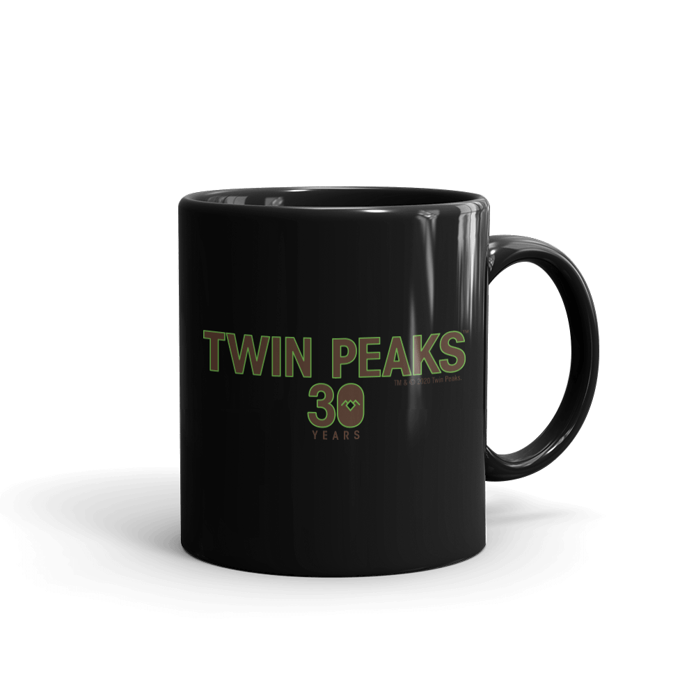Twin Peaks 30th Anniversary Logo Black Mug - Paramount Shop