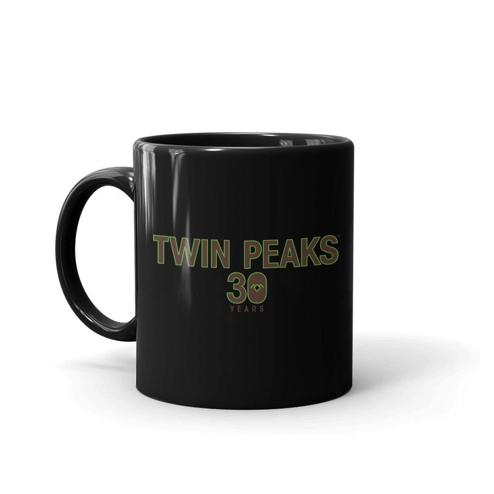 Twin Peaks 30th Anniversary Logo Black Mug - Paramount Shop
