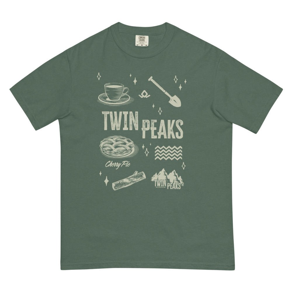 Twin Peaks Icons Comfort Colors T-Shirt - Paramount Shop